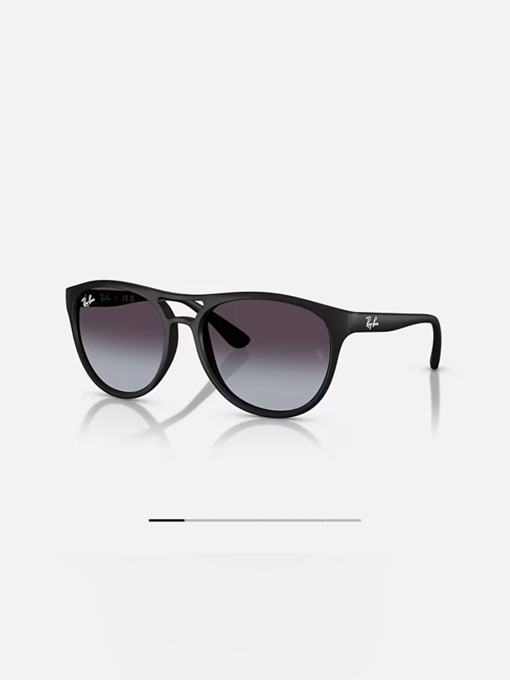 Ray-Ban Black Frame Gradient Lens Sunglasses